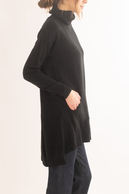 Maglione con tasche da donna Susy mix - Nero