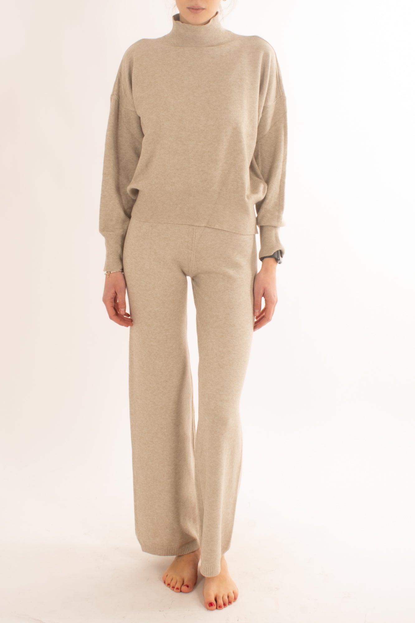 Completo in maglia Susy mix - Beige