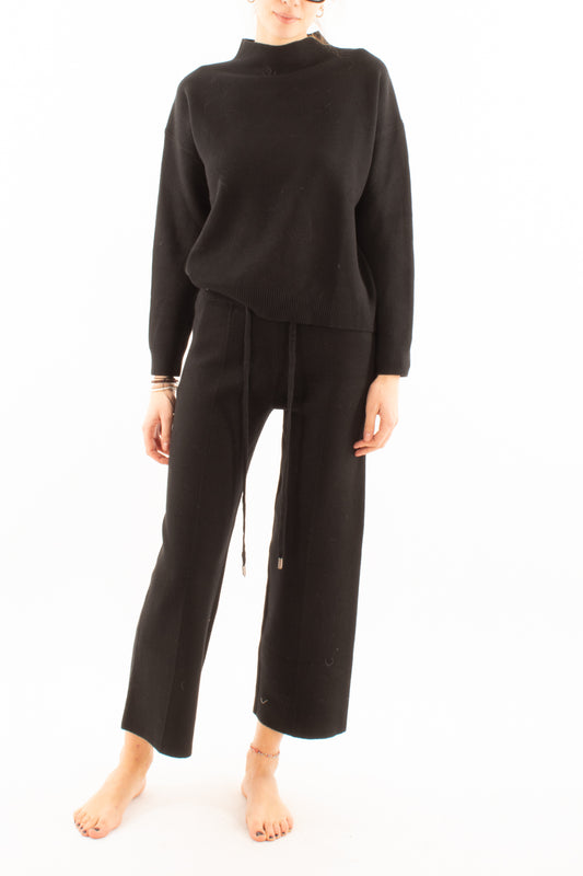 Maglia + pantalone Susy mix - Nero