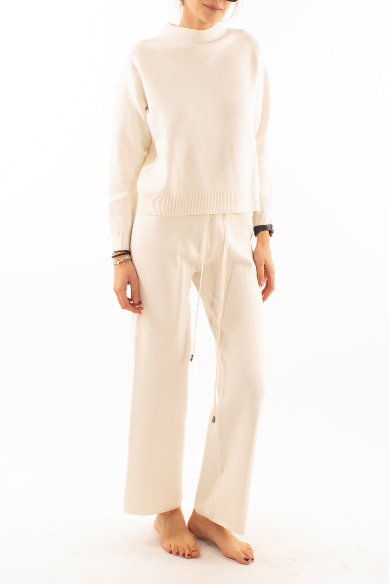 Maglia + pantalone Susy mix - Panna