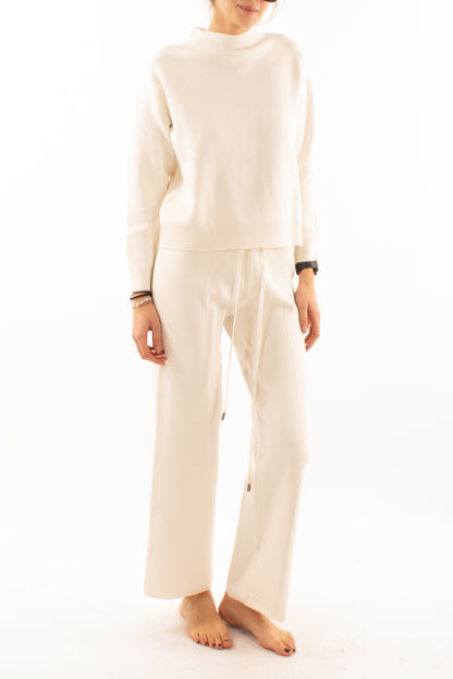 Maglia + pantalone Susy mix - Panna