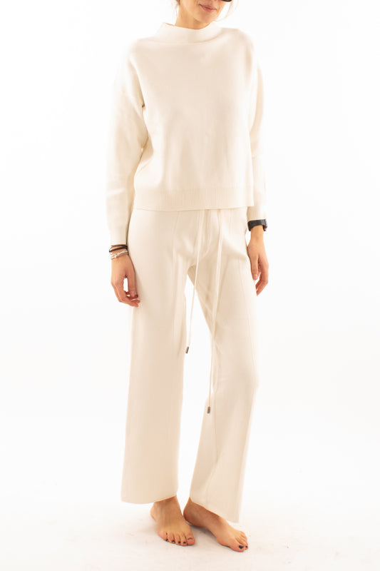 Maglia + pantalone Susy mix - Panna