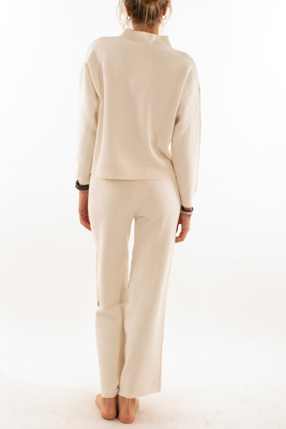 Maglia + pantalone Susy mix - Panna