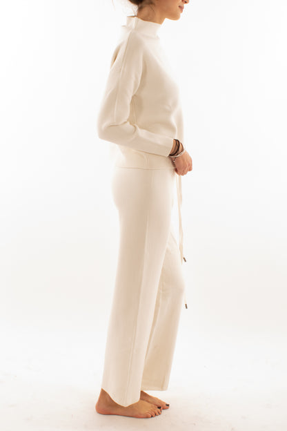 Maglia + pantalone Susy mix - Panna