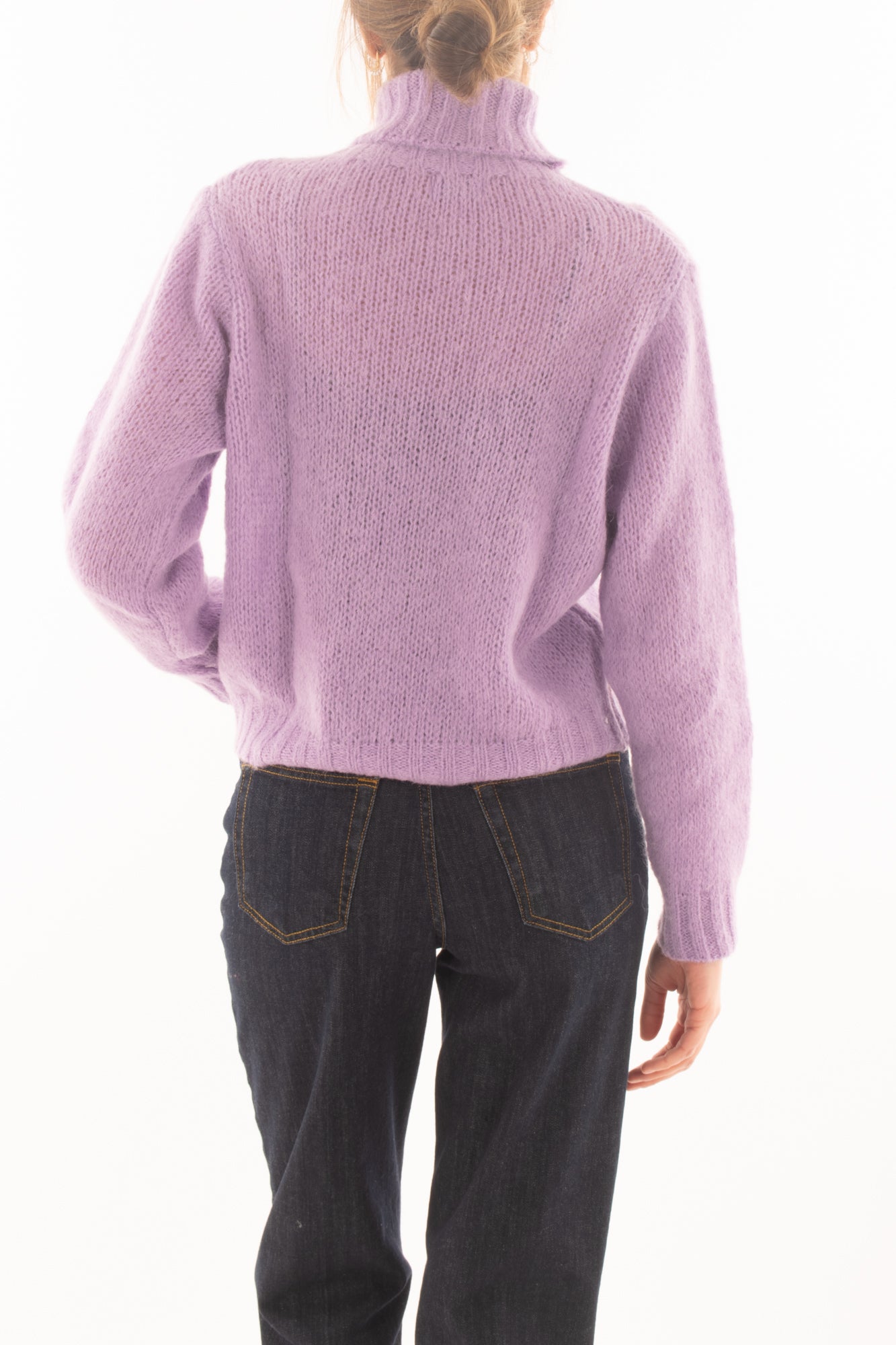 Maglione a collo alto da Donna Susy mix - Lilla