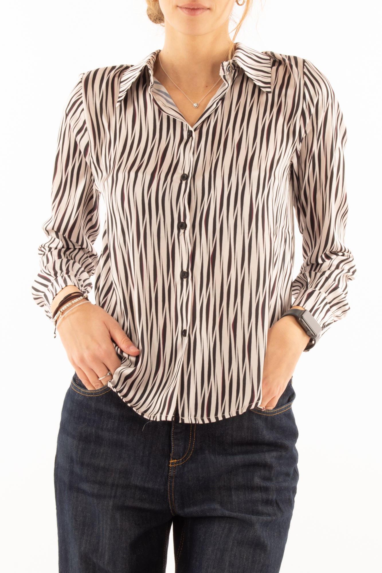 Camicia fantasia Susy mix -Burro