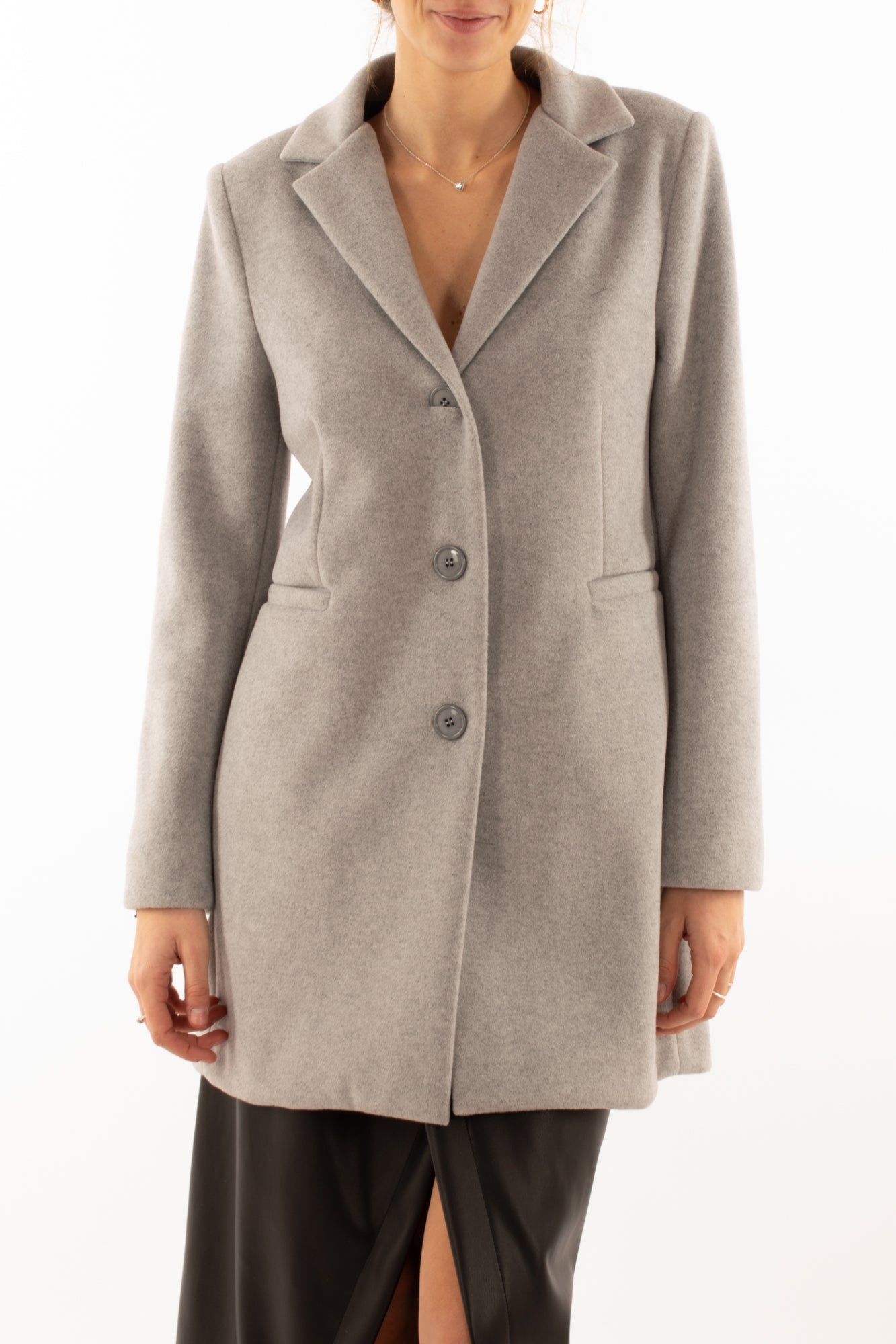 Cappotto 3/4 Susy mix - Grigio