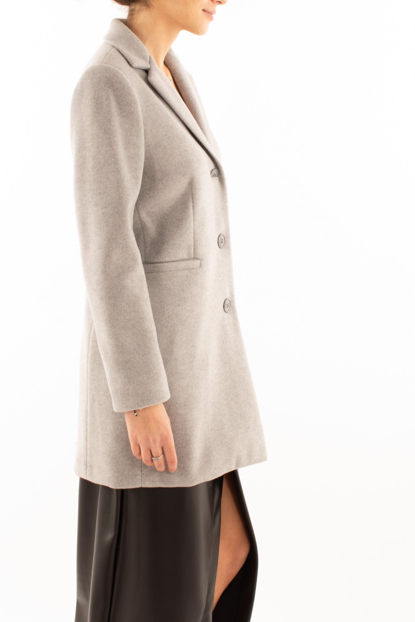 Cappotto 3/4 Susy mix - Grigio