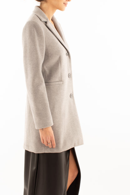 Cappotto 3/4 Susy mix - Grigio