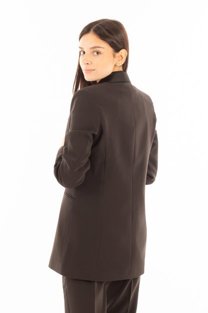 Giacca doppio petto Susy mix elite - Nero