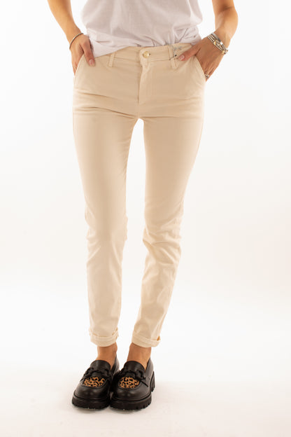 Pantalone chino Susy mix elite - Burro