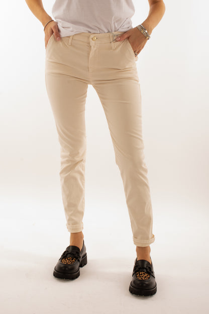 Pantalone chino Susy mix elite - Burro