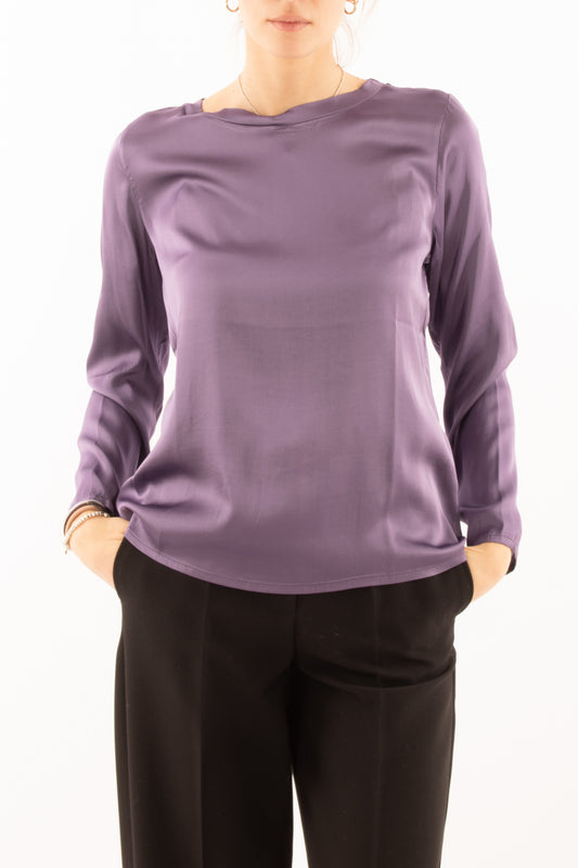 Blusa manica lunga Susy mix - Viola