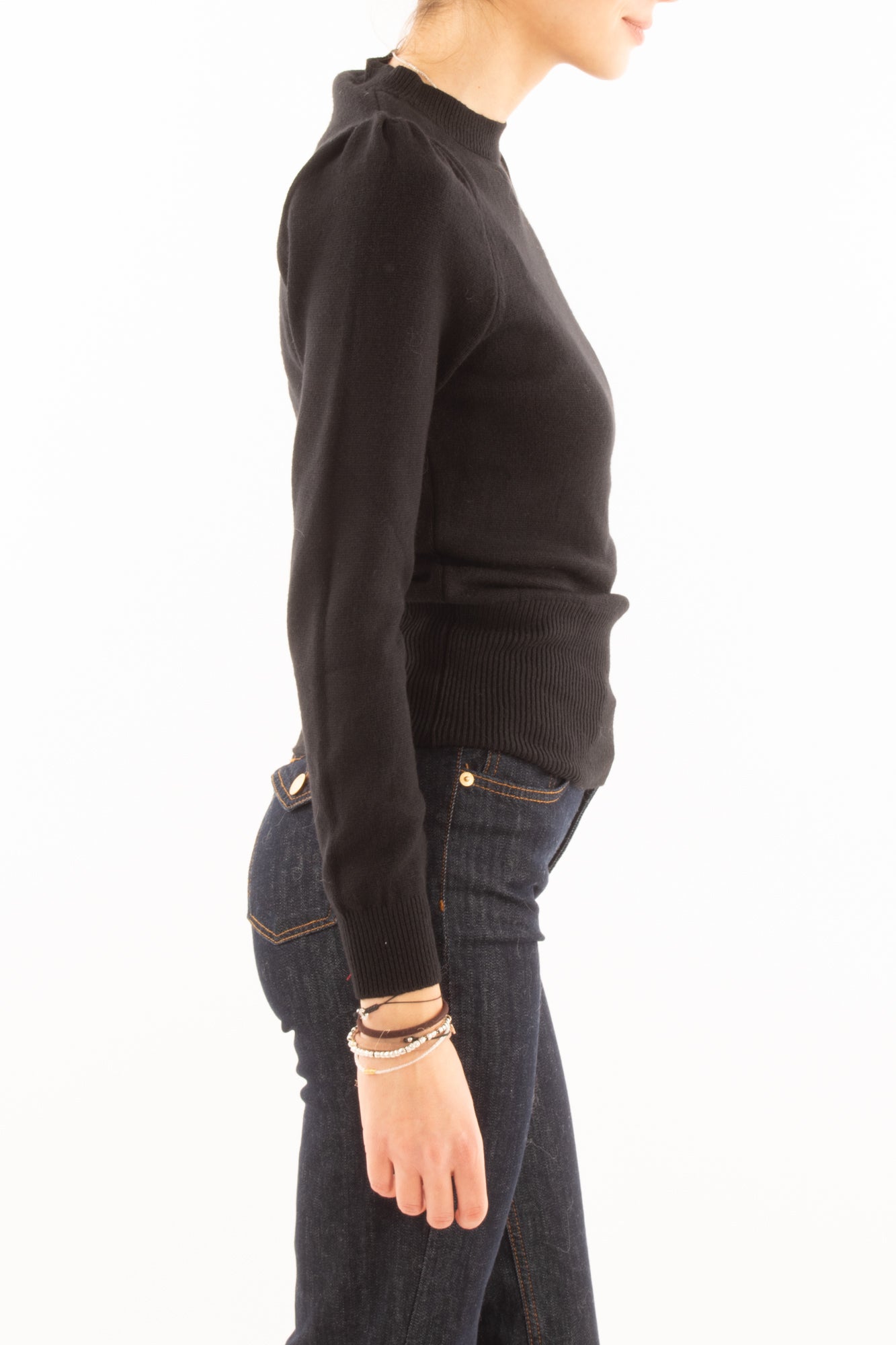 Maglione girocollo Susy mix - Nero