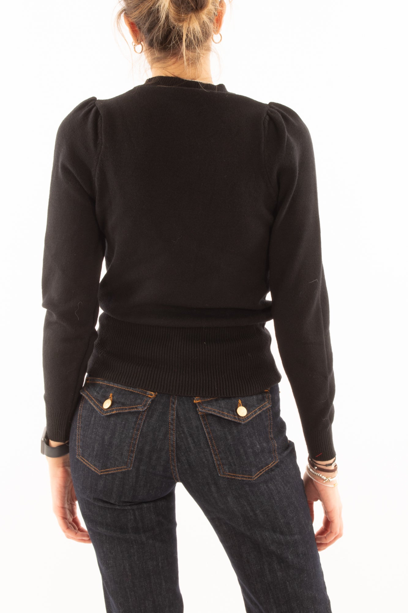 Maglione girocollo Susy mix - Nero