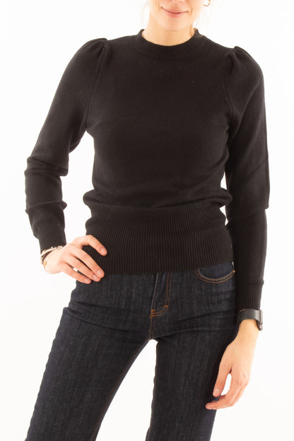 Maglione girocollo Susy mix - Nero