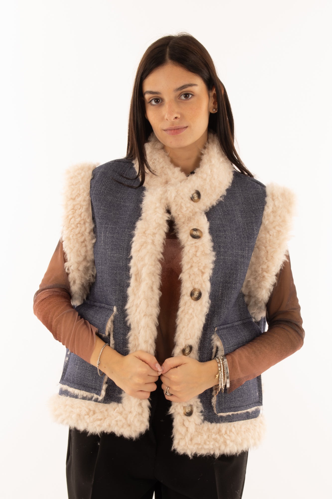 Gilet di jeans Susy mix - Jeans