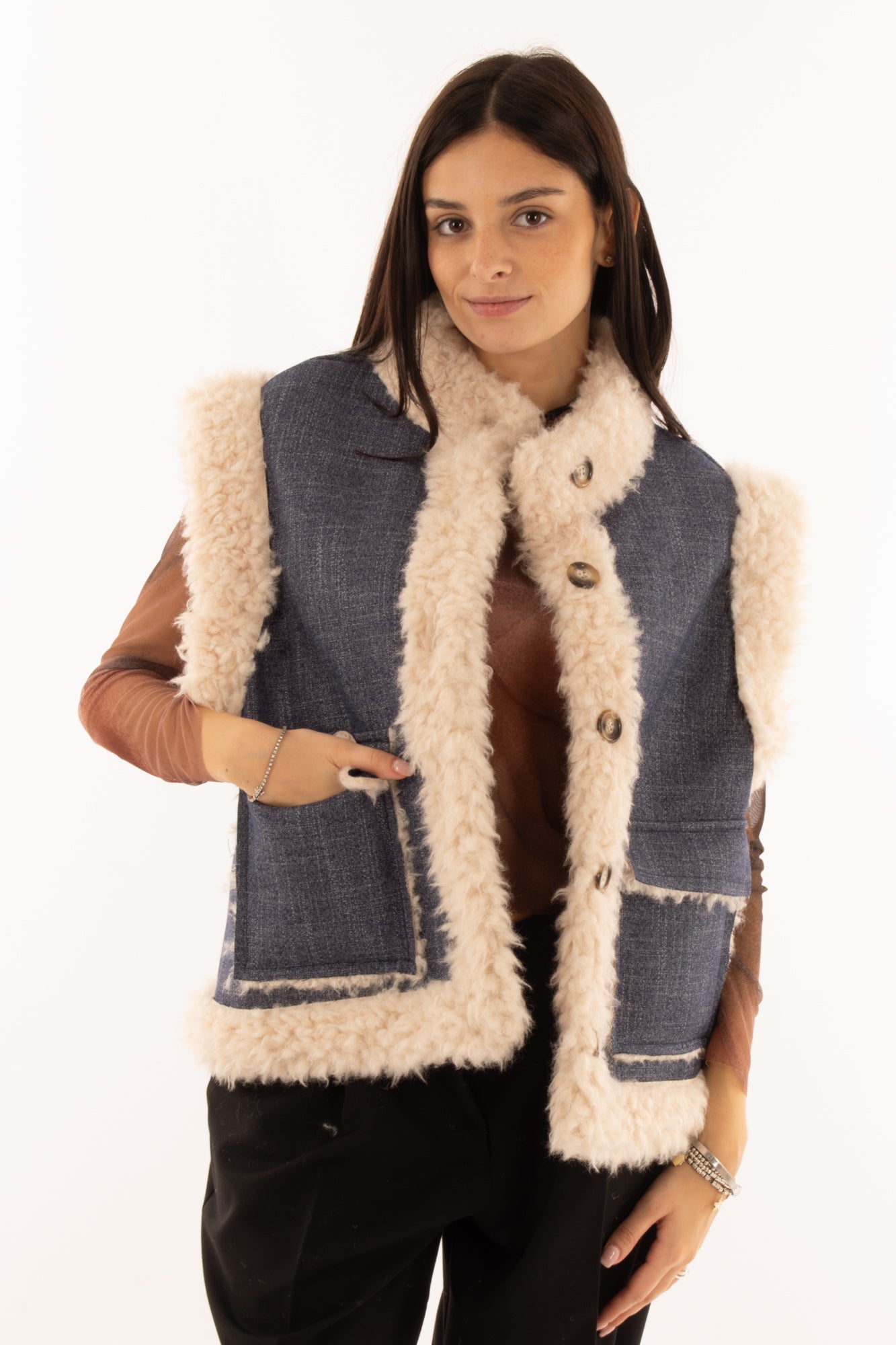 Gilet di jeans Susy mix - Jeans