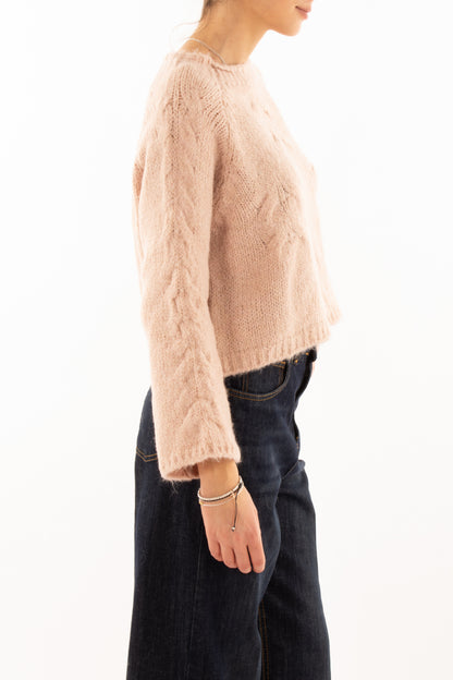 Maglione con manica a palloncino Susy mix - Rosa