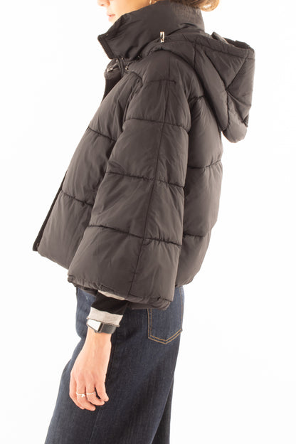 Piumino corto Susy mix - Nero