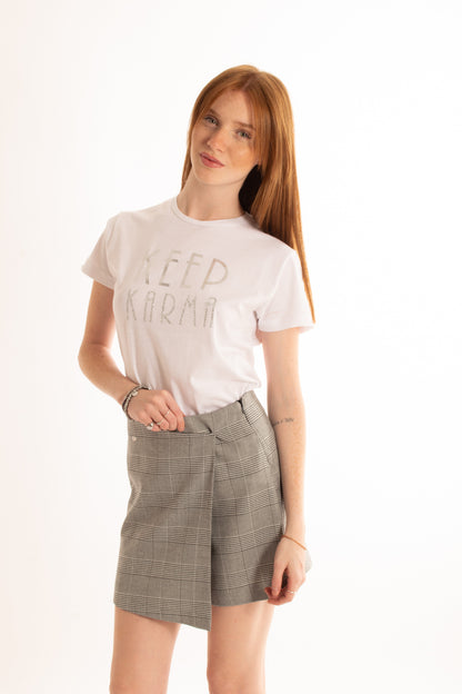 T-shirt keep Susy mix - Bianco