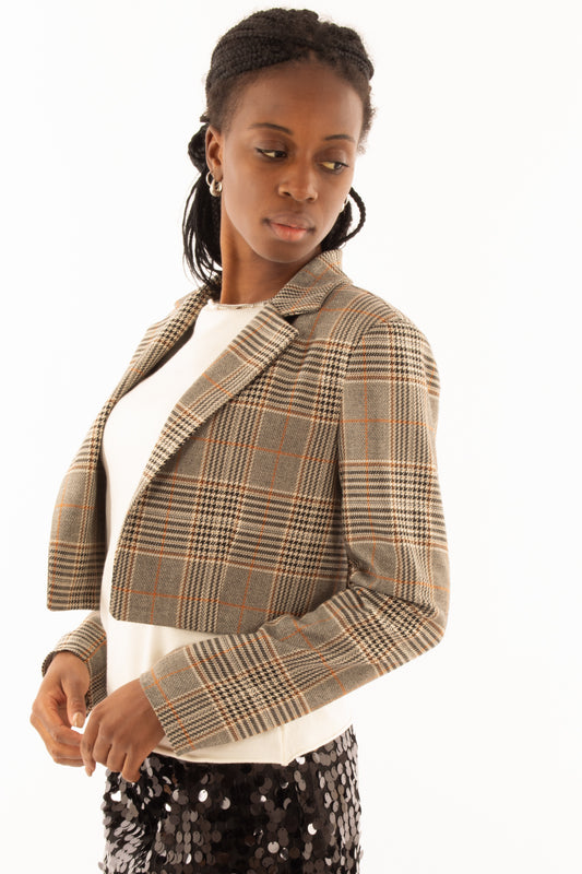 Giacca corta Susy mix - Moro