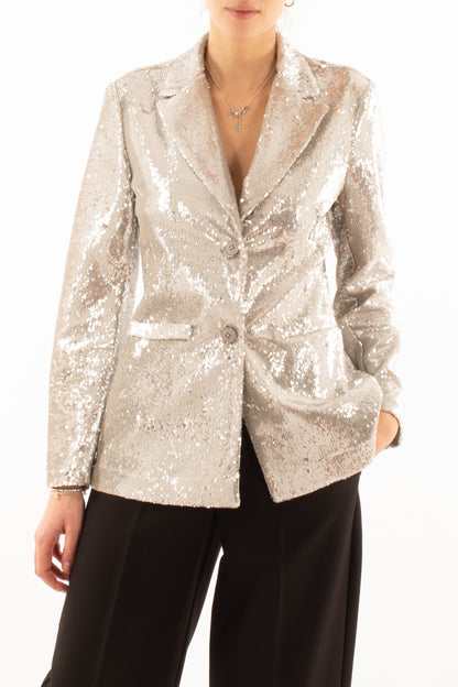 Giacca di paillettes Susy mix - Argento