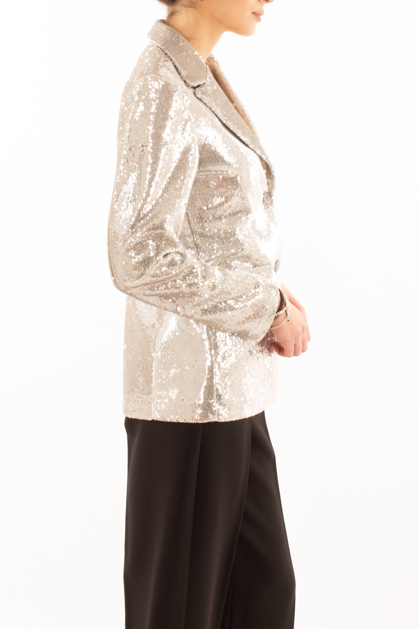 Giacca di paillettes Susy mix - Argento