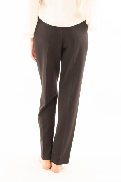 Pantalone a palazzo Susy mix - Nero