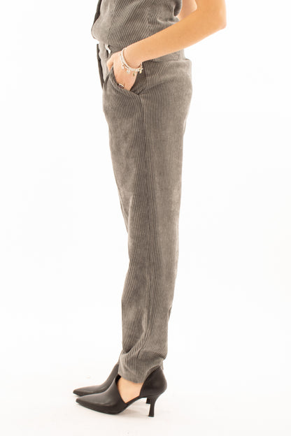 Pantalone velluto rocciatore Susy mix - Grigio