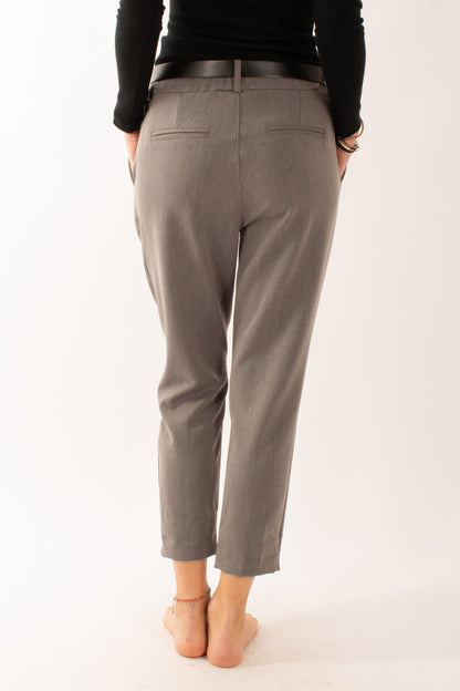 Pantalone con risvolto Susy mix - Grigio