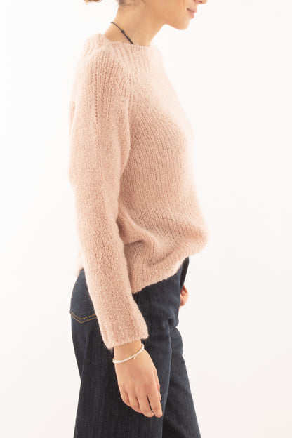 Maglione girocollo da donna Susy mix - Rosa