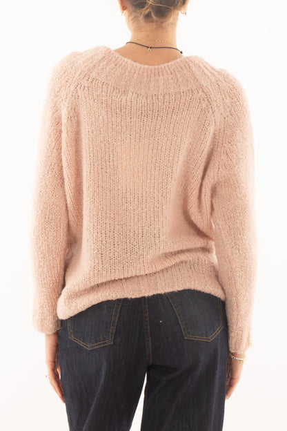 Maglione girocollo da donna Susy mix - Rosa