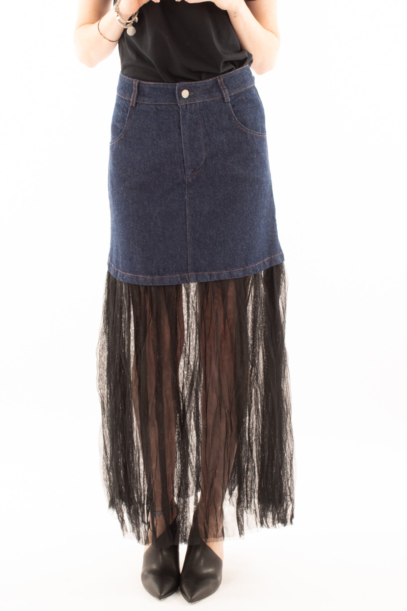 Gonna con tulle Susy mix - Blue