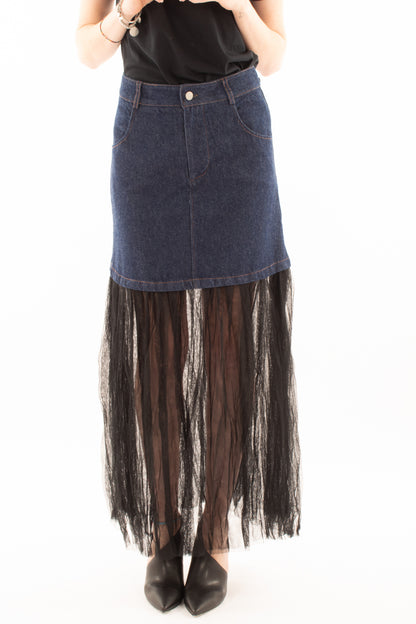 Gonna con tulle Susy mix - Blue