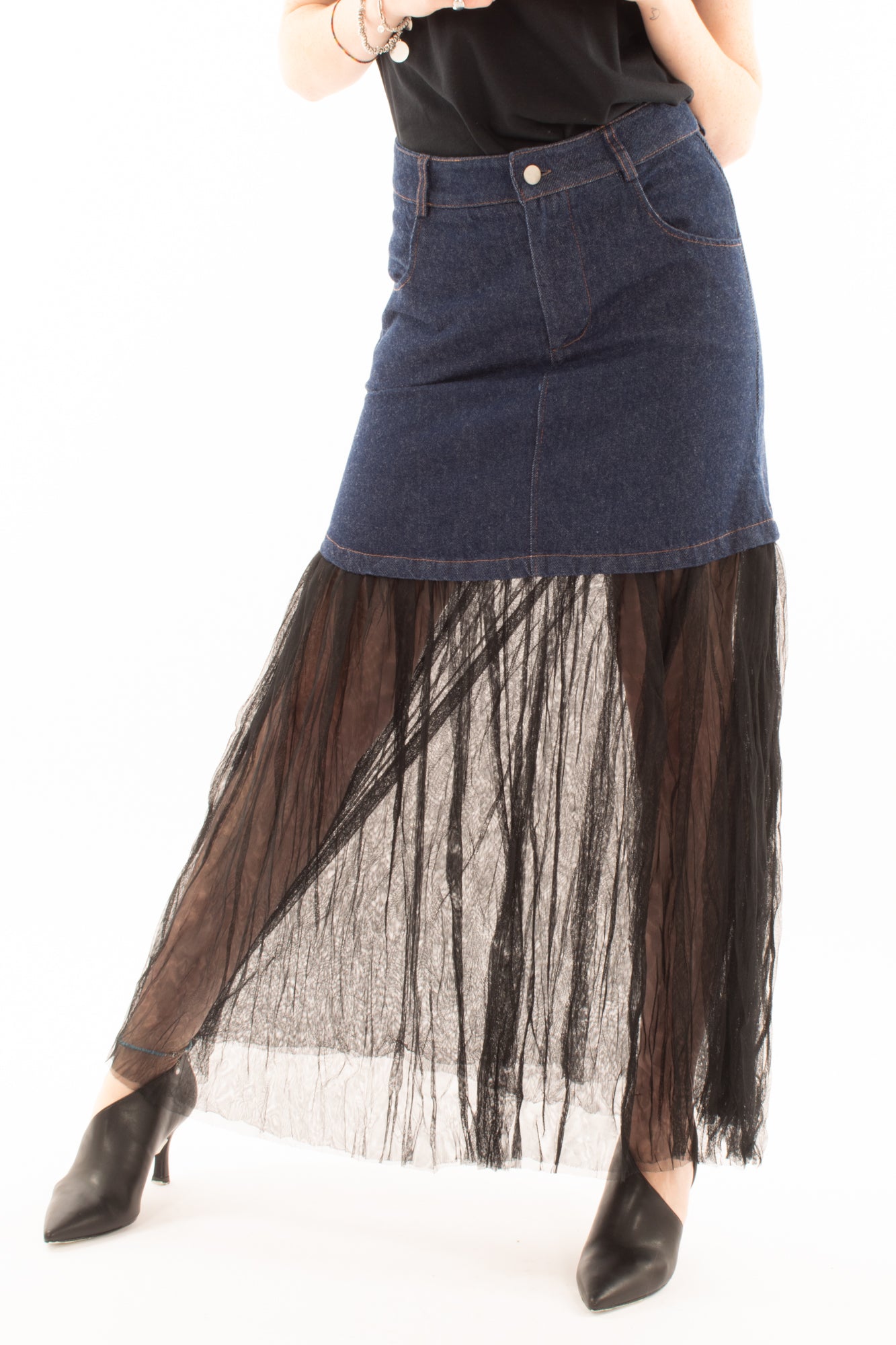 Gonna con tulle Susy mix - Blue