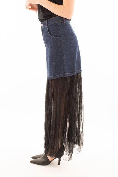 Gonna con tulle Susy mix - Blue