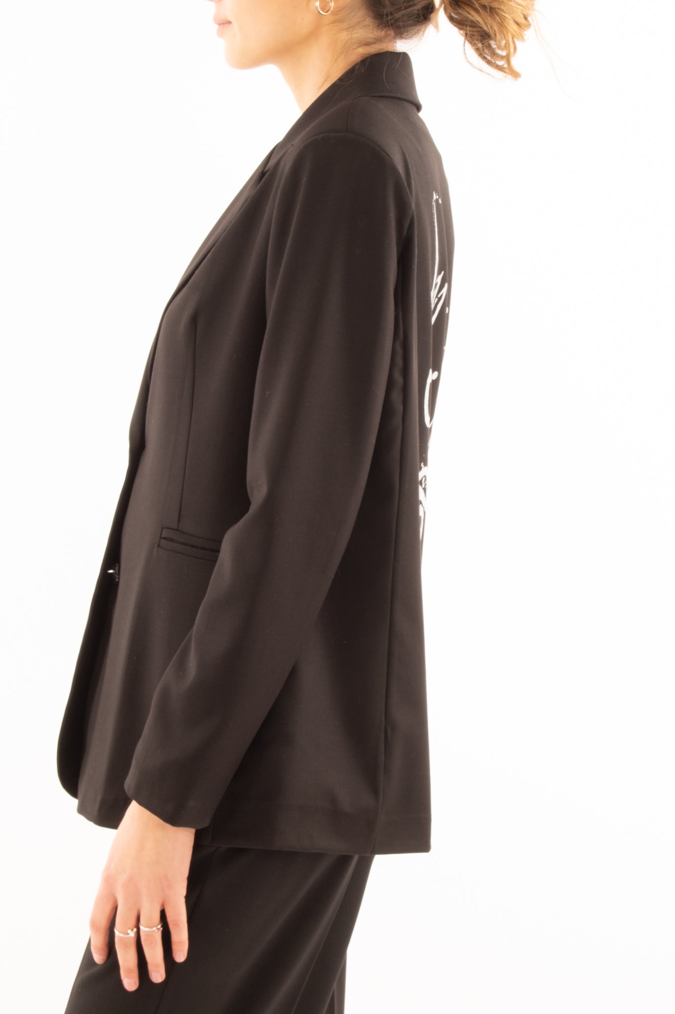 Giacca con scritte Susy mix - Nero