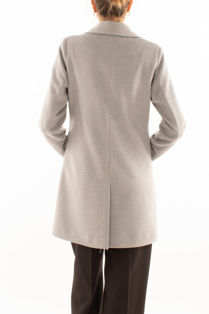 Cappotto monopetto Susy mix - Grigio