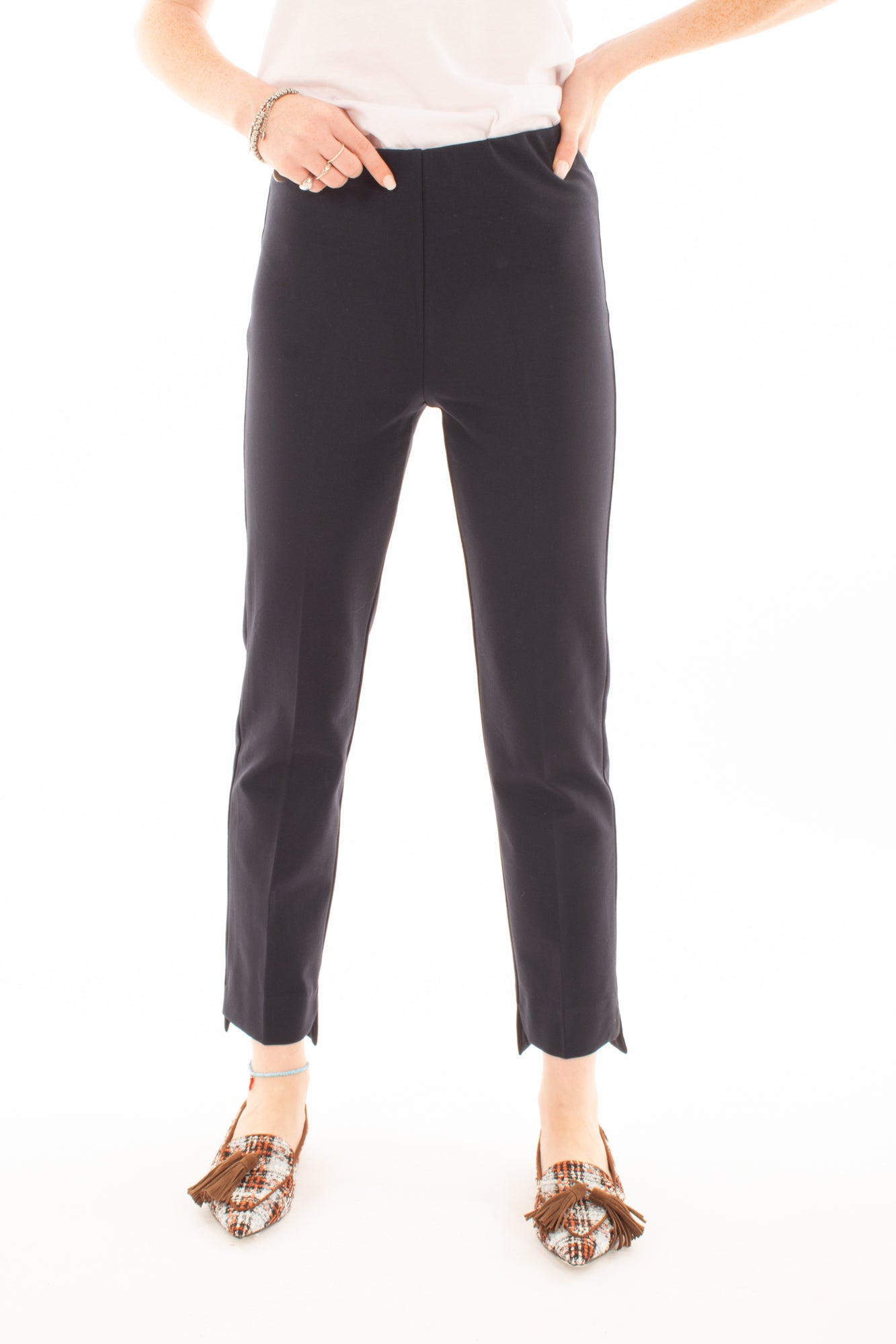 Pantalone elasticizzato Susy mix - Blu