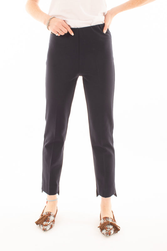 Pantalone elasticizzato Susy mix - Blu