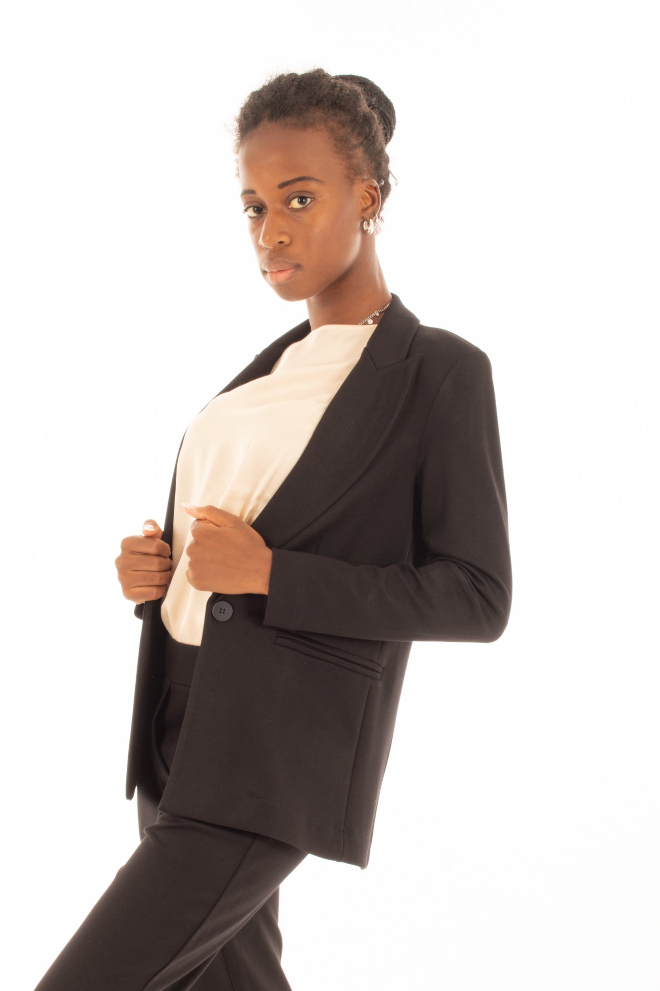 Giacca 1 bottone Susy mix - Nero