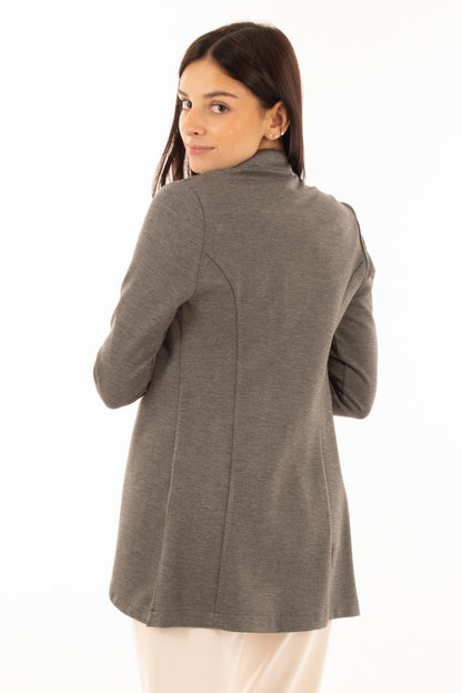 Giacca aperta Susy mix - Grigio