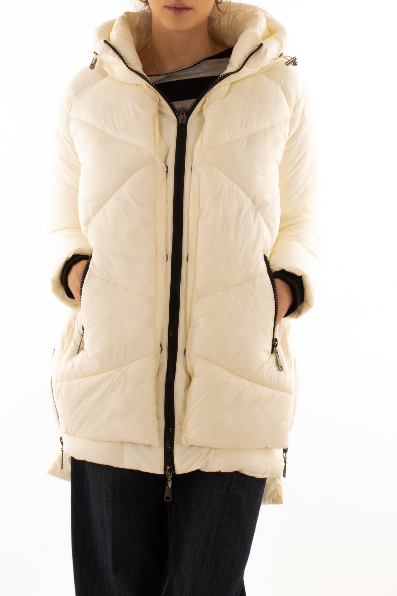 Piumino 3/4 Susy mix - Crema