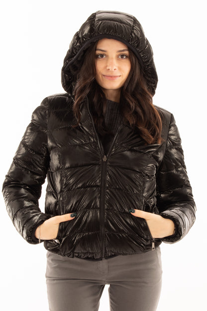 Piumino double Susy mix - Nero