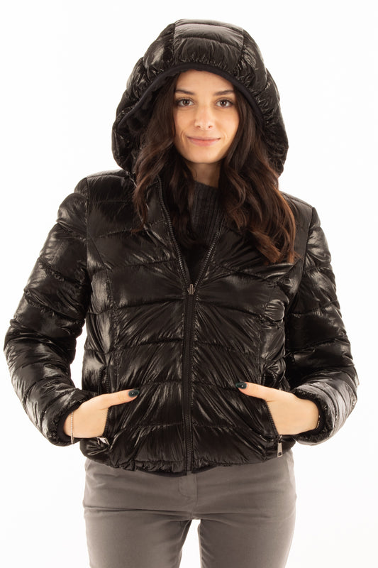 Piumino double Susy mix - Nero