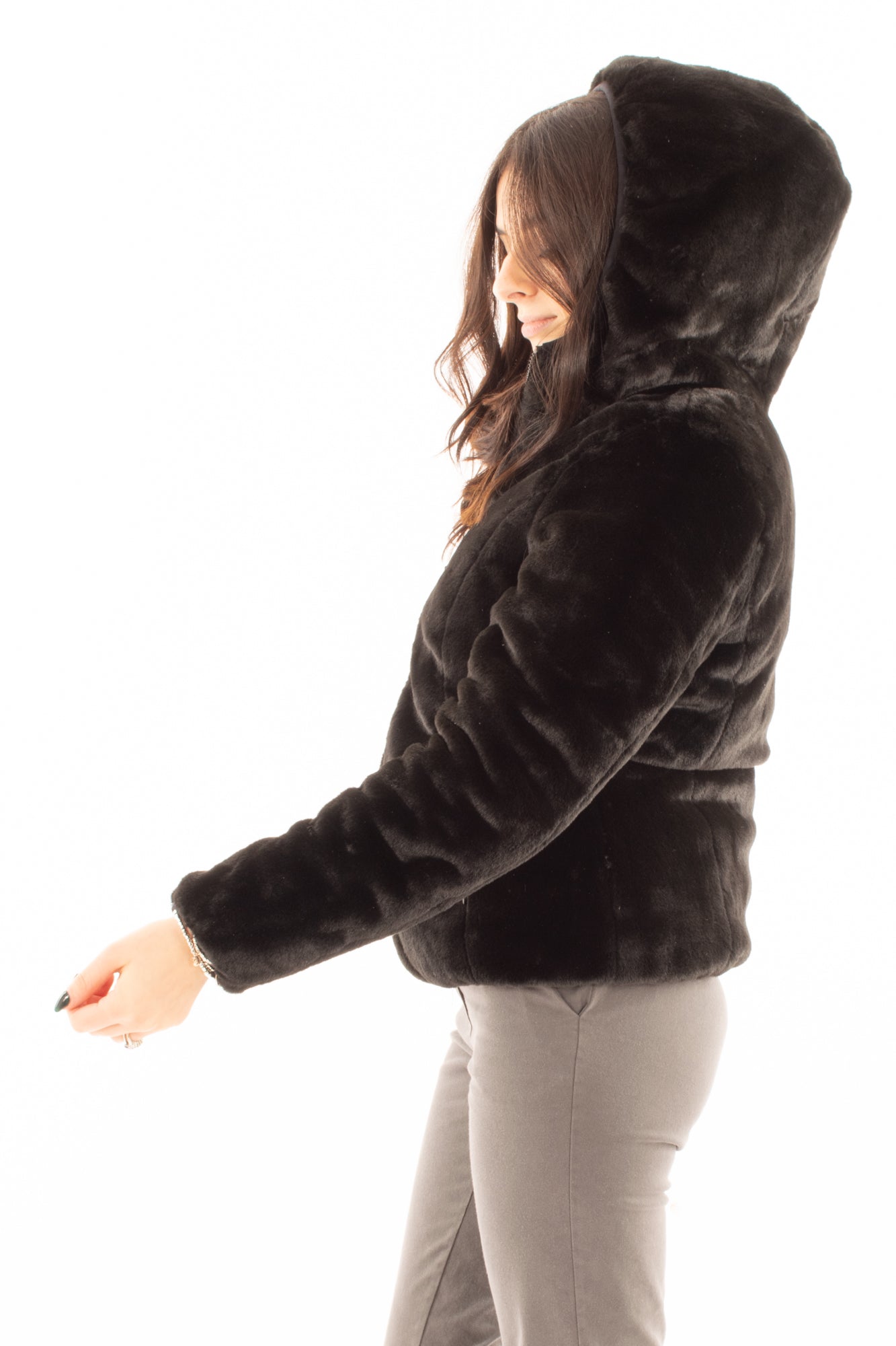 Piumino double Susy mix - Nero