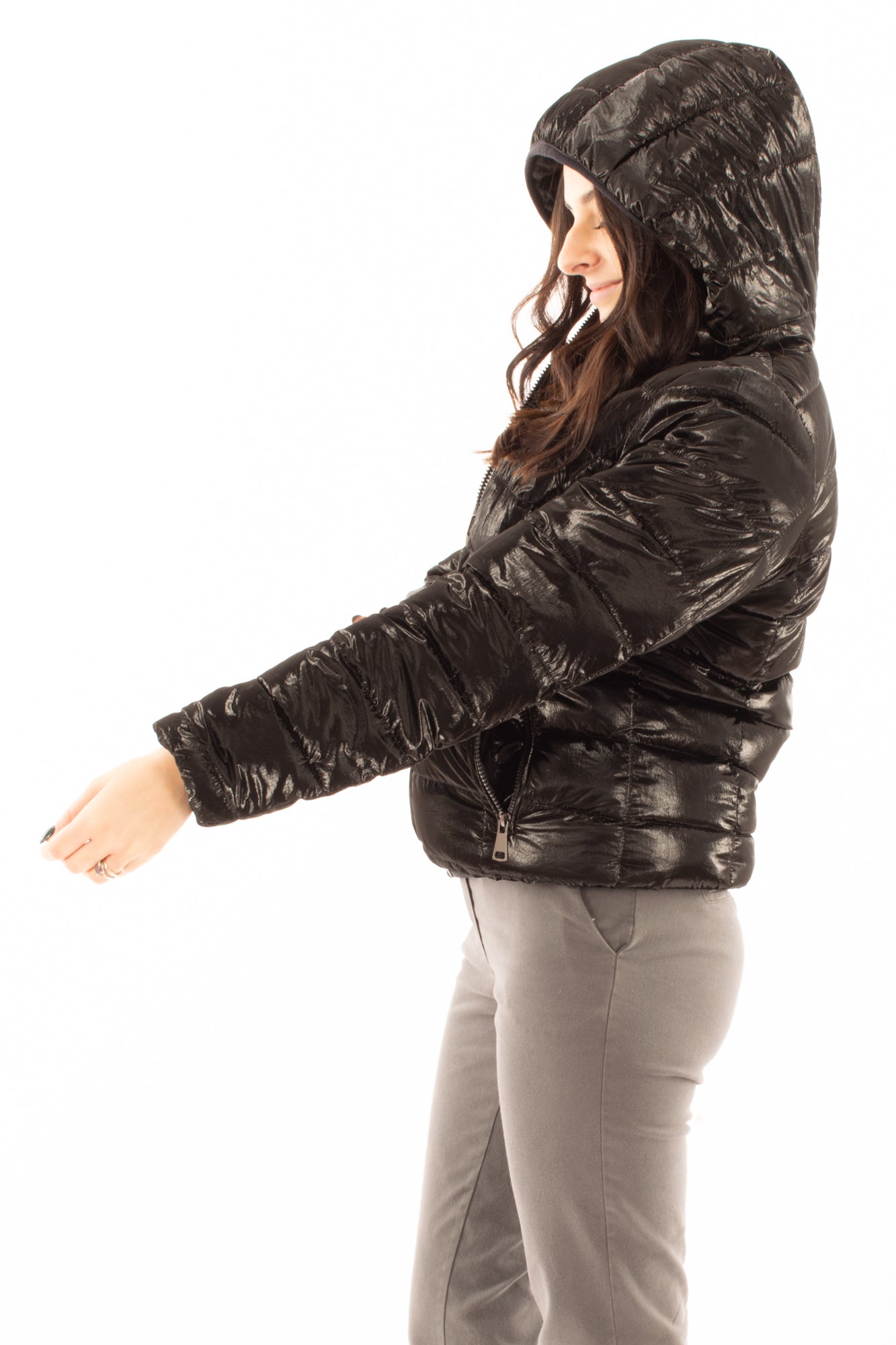 Piumino double Susy mix - Nero