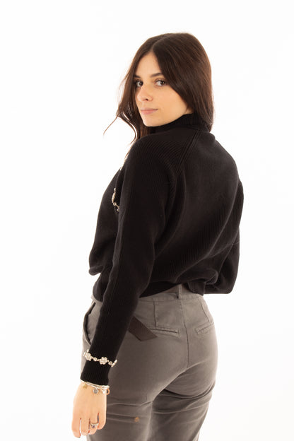 Piumino double Susy mix - Nero