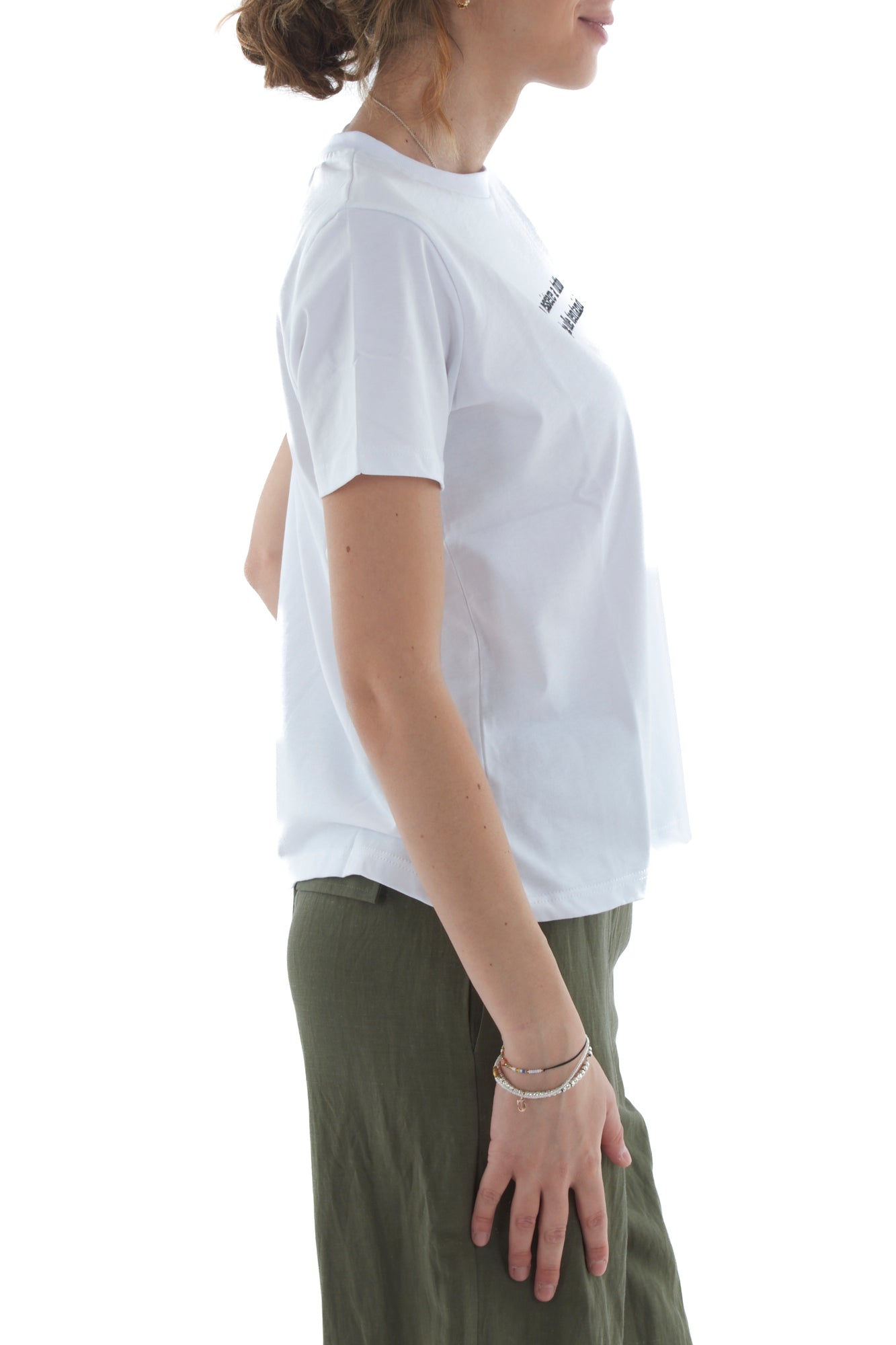 T-shirt con scritte da Donna Angela davis - Bianco